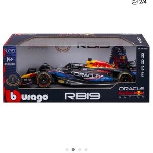 Red Bull Racing RB19 Model Car - Black and Red, Max Verstappen 2023 Austin.